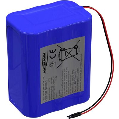 Ansmann 3S2P Akkupack 6x 18650 Kabel Li-Ion 10.8V 6700mAh Akkupack 6x Li-Ion 1 (1 pcs, Spécifique à l'appareil, 6700 mAh), Batteries + piles Ansmann 3S2P Akkupack 6x 18650 Kabel Li-Ion 10.8V 6700mAh Akkupack 6x Li-Ion 1 (1 pcs, Spécifique à l'appareil, 6700 mAh), Batteries + piles