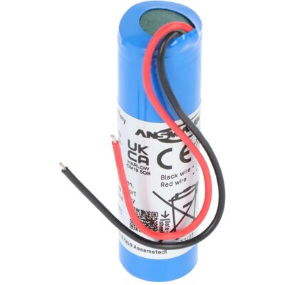 Ansmann Spezial-Akku 18650 Kabel Li-Ion 3.6 V 2600 mAh (1 pcs, 18650, 2600 mAh), Batteries + piles Ansmann Spezial-Akku 18650 Kabel Li-Ion 3.6 V 2600 mAh (1 pcs, 18650, 2600 mAh), Batteries + piles