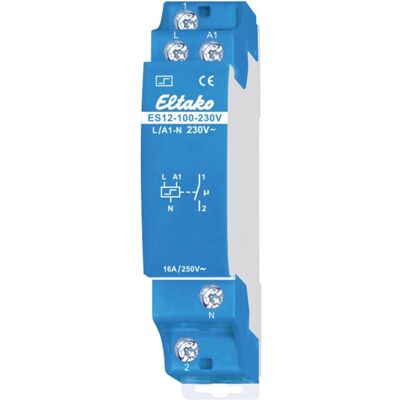 Eltako ES12-100-230V - Relais 16A, montage sur rail DIN Eltako ES12-100-230V - Relais 16A, montage sur rail DIN