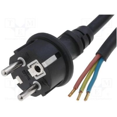 Jonex, Rallonge, Câble H07RN-F 3 × 1,5 mm², fiche CEE 7/7 (E/F), câbles en néoprène de 3 m (3 m, CEE 7/7) Jonex, Rallonge, Câble H07RN-F 3 × 1,5 mm², fiche CEE 7/7 (E/F), câbles en néoprène de 3 m (3 m, CEE 7/7)