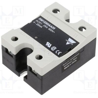 Carlo Gavazzi Relais : à semi-conducteurs Icntrl : 4÷20 mA, 25 A, 410÷660 V CA, RM1E, monophasé, Relai Carlo Gavazzi Relais : à semi-conducteurs Icntrl : 4÷20 mA, 25 A, 410÷660 V CA, RM1E, monophasé, Relai