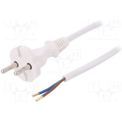 Plastrol, Rallonge, Câble H05VV-F 2 × 1 mm², fiche CEE 7/17 (C), câbles en PVC, 3 m, blancs (3 m, CEE 7/17) Plastrol, Rallonge, Câble H05VV-F 2 × 1 mm², fiche CEE 7/17 (C), câbles en PVC, 3 m, blancs (3 m, CEE 7/17)