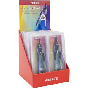 Aristo Display 12 pc. Neochrome BTS rapid adjustment compass in a plastic case, Compas, Multicolore Aristo Display 12 pc. Neochrome BTS rapid adjustment compass in a plastic case, Compas, Multicolore