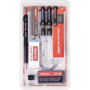 Aristo, Stylo, Tuschefüller mg1 pro Studio 3er-Set 8-teilig, Stärken 0.1/ 0.3/ 0.5 mm (3x) Aristo, Stylo, Tuschefüller mg1 pro Studio 3er-Set 8-teilig, Stärken 0.1/ 0.3/ 0.5 mm (3x)