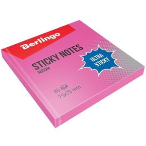 Berlingo, Notes adhésives, Pad autocollant 75x75 rose 80K (12pcs) (75 x 75 mm) Berlingo, Notes adhésives, Pad autocollant 75x75 rose 80K (12pcs) (75 x 75 mm)