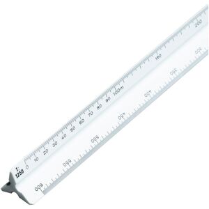 Aristo, Règle, Règle triangulaire C, blanc (Matières plastiques) Aristo, Règle, Règle triangulaire C, blanc (Matières plastiques)
