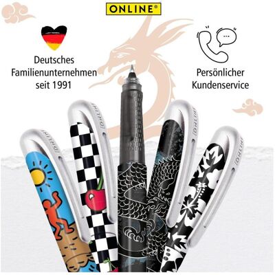 Online, Stylo, Tintenpatronen-Rollerball Black Dragon (1x) Online, Stylo, Tintenpatronen-Rollerball Black Dragon (1x)