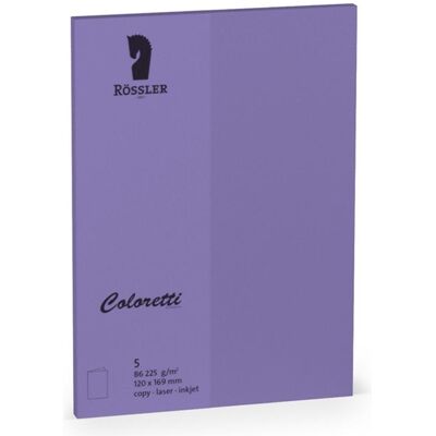 Magni, Fiche, Carte-lettre B6 HD 5PCS violet (A4, 225 g/m²) Magni, Fiche, Carte-lettre B6 HD 5PCS violet (A4, 225 g/m²)