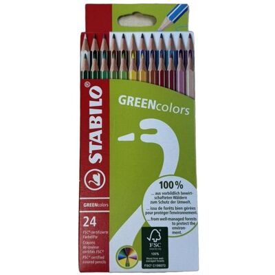 Magni, Écriture + dessin, Crayons de couleur GREENcolors 24pcs (24x) Magni, Écriture + dessin, Crayons de couleur GREENcolors 24pcs (24x)