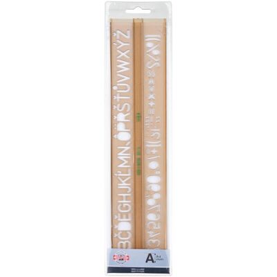 Koh-i-Noor, Règle, Schablone - Schriftschablone 14,0 mm - Transparent Rauchfarbig (Matières plastiques) Koh-i-Noor, Règle, Schablone - Schriftschablone 14,0 mm - Transparent Rauchfarbig (Matières plastiques)