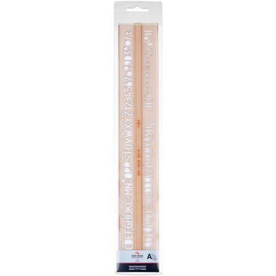Koh-i-Noor, Règle, ¦kolní písmenková ¨ablona 1,0cm (Matières plastiques) Koh-i-Noor, Règle, ¦kolní písmenková ¨ablona 1,0cm (Matières plastiques)