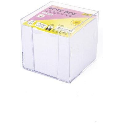 Folia, Notes adhésives, Zettelbox WHITE transparent inkl. 700 Notizzettel weiss (90 x 90 mm) Folia, Notes adhésives, Zettelbox WHITE transparent inkl. 700 Notizzettel weiss (90 x 90 mm)