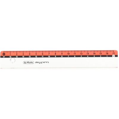 Herlitz, Règle, Échelle (17 cm, Matières plastiques) Herlitz, Règle, Échelle (17 cm, Matières plastiques)