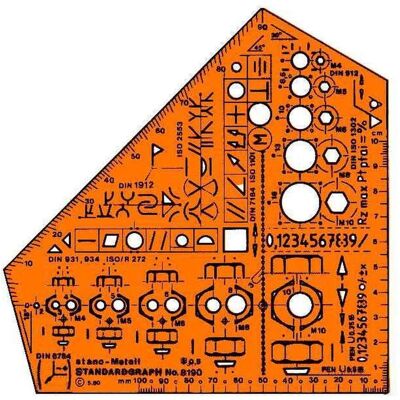 Standardgraph, Règle, Angle Stano Métal (15.50 cm, Matières plastiques) Standardgraph, Règle, Angle Stano Métal (15.50 cm, Matières plastiques)