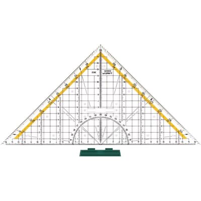 Linex, Règle, Triangle géométrique (32 cm, Matières plastiques) Linex, Règle, Triangle géométrique (32 cm, Matières plastiques)