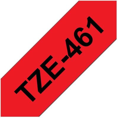Brother Ruban d'étiquetage, Ruban P-touch TZe-461, ruban TZ (3.60 cm, Rouge) Brother Ruban d'étiquetage, Ruban P-touch TZe-461, ruban TZ (3.60 cm, Rouge)