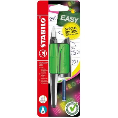 Stabilo, Stylo, Recharge EASYbuddy NEON, vert fluo, taille M (moyenne), 1 pièce (1x) Stabilo, Stylo, Recharge EASYbuddy NEON, vert fluo, taille M (moyenne), 1 pièce (1x)