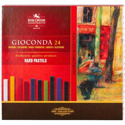 Koh-i-Noor, Écriture + dessin, Pastellkreide eckige Hartpastell, sortiert im 24er Pack (24x) Koh-i-Noor, Écriture + dessin, Pastellkreide eckige Hartpastell, sortiert im 24er Pack (24x)