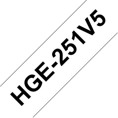 Brother Ruban d'étiquetage, HGE251 BRO PTOUCH 24mm(5) W-B (2.40 cm, Blanc) Brother Ruban d'étiquetage, HGE251 BRO PTOUCH 24mm(5) W-B (2.40 cm, Blanc)
