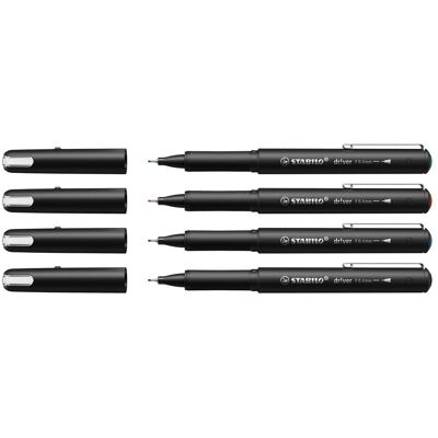 Stabilo, Stylo, Driver Fine 0.4 Mm Etui de 4 pièces (4x) Stabilo, Stylo, Driver Fine 0.4 Mm Etui de 4 pièces (4x)