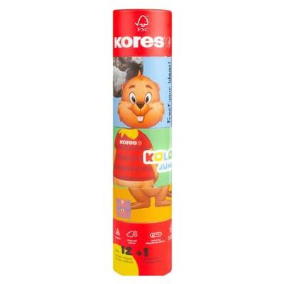 Kores, Écriture + dessin, Crayons de couleur triangulaires "Kolores JUMBO Twist & Turn", étui de 12, triangulaires, épaisseur (12x) Kores, Écriture + dessin, Crayons de couleur triangulaires "Kolores JUMBO Twist & Turn", étui de 12, triangulaires, épaisseur (12x)