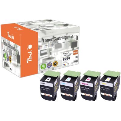 Peach, Toner, Lot économique de cartouches de toner remplaçant la référence Lexmark n° 802H Peach, Toner, Lot économique de cartouches de toner remplaçant la référence Lexmark n° 802H