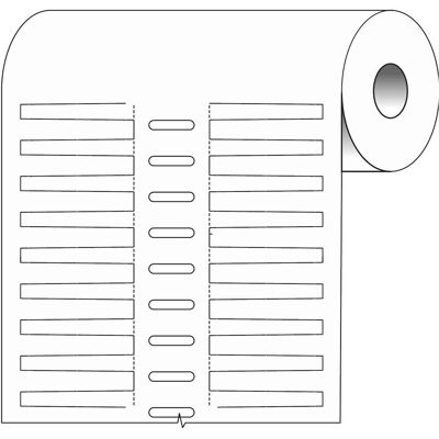 Brady, Rouleau d’étiquettes, BPT-111-7599, Durasleeve Étiquettes d'identification de câbles, polyéthylène, blanc, 30.00 x 8.00 Brady, Rouleau d’étiquettes, BPT-111-7599, Durasleeve Étiquettes d'identification de câbles, polyéthylène, blanc, 30.00 x 8.00