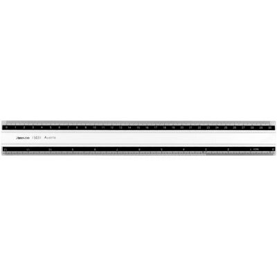 Aristo, Règle, Règle en aluminium Graduation en mm 30cm Support en caoutchouc (30 cm, Aluminium) Aristo, Règle, Règle en aluminium Graduation en mm 30cm Support en caoutchouc (30 cm, Aluminium)