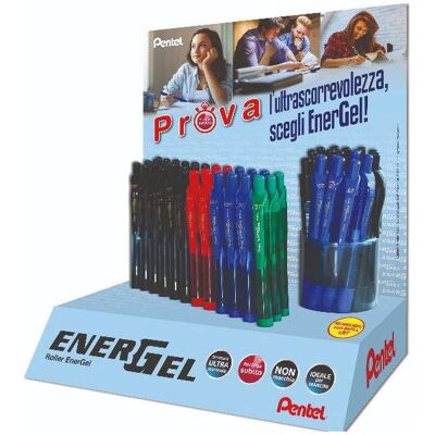 Pentel, Stylo, Tischständer, Rollerballpen, verschiedene Farben, Energel Pentel, Stylo, Tischständer, Rollerballpen, verschiedene Farben, Energel