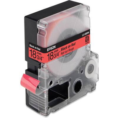 Epson Ruban d'étiquetage, LC-5RBP9 Ruban pastel (1.80 cm, Noir, Rouge) Epson Ruban d'étiquetage, LC-5RBP9 Ruban pastel (1.80 cm, Noir, Rouge)