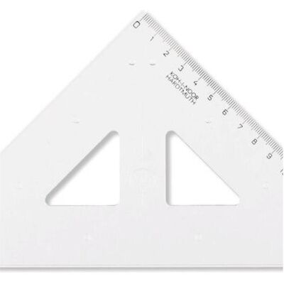 Koh-i-Noor, Règle, Dreieck mit Linie (16 cm, Matières plastiques) Koh-i-Noor, Règle, Dreieck mit Linie (16 cm, Matières plastiques)