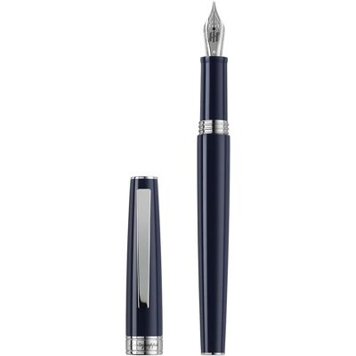 Montegrappa, Stylo, Isa1r2ad mg Stylo Plume, Armonia, Bleu Foncé, Plume Acier F Montegrappa, Stylo, Isa1r2ad mg Stylo Plume, Armonia, Bleu Foncé, Plume Acier F