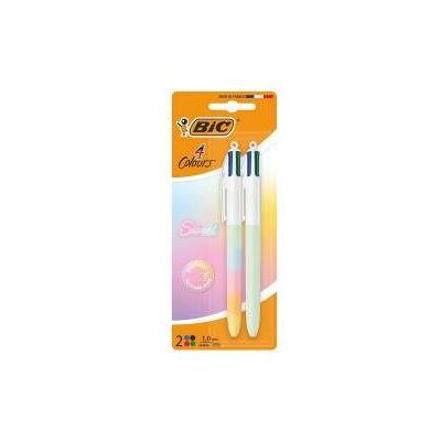 Bic, Écriture + dessin, 4 Farben Pastellstifte, 1 mm, gemischt, 2 Stück (2x) Bic, Écriture + dessin, 4 Farben Pastellstifte, 1 mm, gemischt, 2 Stück (2x)
