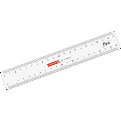 Brunnen, Règle, Règle Flexi 20cm plastique transparent (20 cm, Matières plastiques) Brunnen, Règle, Règle Flexi 20cm plastique transparent (20 cm, Matières plastiques)