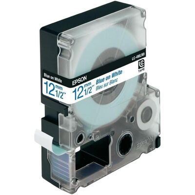 Epson Ruban d'étiquetage, Lc-4wln9 (1.20 cm, Blanc, Bleu) Epson Ruban d'étiquetage, Lc-4wln9 (1.20 cm, Blanc, Bleu)
