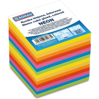 Donau, Notes adhésives, GLUED CUBE COULEUR INTENSE 700 FEUILLES 9 X 9 X 9 CM 8315000-99 (90 x 90 mm) Donau, Notes adhésives, GLUED CUBE COULEUR INTENSE 700 FEUILLES 9 X 9 X 9 CM 8315000-99 (90 x 90 mm)