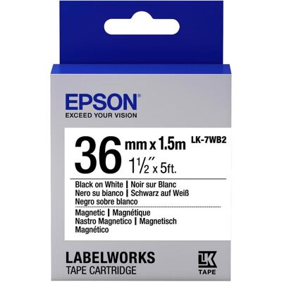 Epson Rouleau d’étiquettes, TAPE - LK7WB2 MAGNETIC BLK/ (36 mm) Epson Rouleau d’étiquettes, TAPE - LK7WB2 MAGNETIC BLK/ (36 mm)