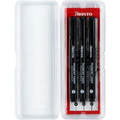 Aristo, Stylo, Pigmentliner, jeu de 3 0,3 0,5 0,7 (3x) Aristo, Stylo, Pigmentliner, jeu de 3 0,3 0,5 0,7 (3x)