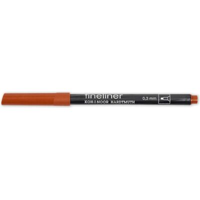 Koh-i-Noor, Stylo, Fineliner - Feinschreiber, Rundspitze - 0,3 mm Strichst rke / 16 - Dark Ochre Koh-i-Noor, Stylo, Fineliner - Feinschreiber, Rundspitze - 0,3 mm Strichst rke / 16 - Dark Ochre
