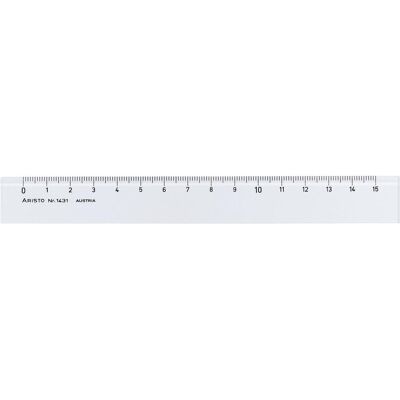 Aristo, Règle, Règle en plastique 15cm (15 cm) Aristo, Règle, Règle en plastique 15cm (15 cm)