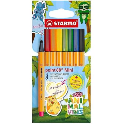 Stabilo, Stylo, Finelineretui 8ST Point88 Mini (8x) Stabilo, Stylo, Finelineretui 8ST Point88 Mini (8x)
