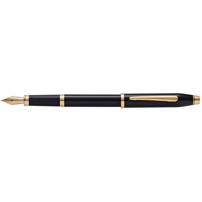 Cross, Stylo, Stylo plume Century II Laque noire, dans boîte cadeau, plume F (1x) Cross, Stylo, Stylo plume Century II Laque noire, dans boîte cadeau, plume F (1x)
