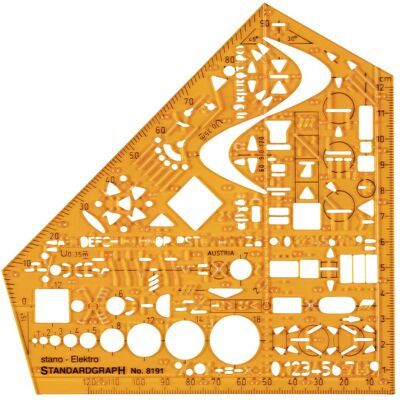 Standardgraph, Règle, Pochoir Équerre d'école orange (15.50 cm, Matières plastiques) Standardgraph, Règle, Pochoir Équerre d'école orange (15.50 cm, Matières plastiques)
