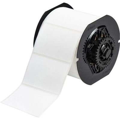 Brady, Rouleau d’étiquettes, B33-19-489, polyester, blanc, mat, 76.20 x 50.80 mm, extrêmement adhésif (500 U.) (81.28 mm) Brady, Rouleau d’étiquettes, B33-19-489, polyester, blanc, mat, 76.20 x 50.80 mm, extrêmement adhésif (500 U.) (81.28 mm)