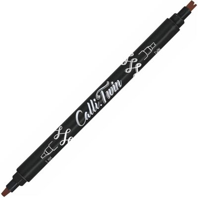 Online, Stylo, Callibrush Pen TWIN 3mm 18601/6 Aubergine (1x) Online, Stylo, Callibrush Pen TWIN 3mm 18601/6 Aubergine (1x)