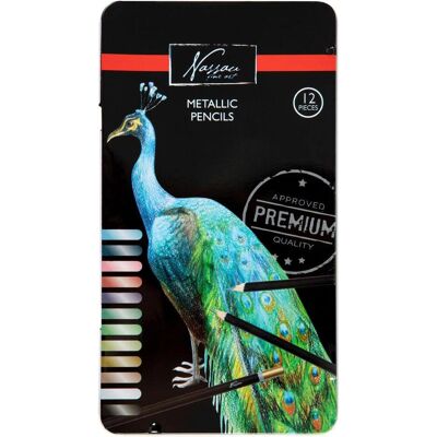 ART Sensations, Écriture + dessin, Crayons de couleur Nassau Metallic (12x) ART Sensations, Écriture + dessin, Crayons de couleur Nassau Metallic (12x)