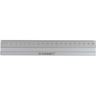 Q-Connect, Règle, Balance aluminium (20 cm, Aluminium) Q-Connect, Règle, Balance aluminium (20 cm, Aluminium)