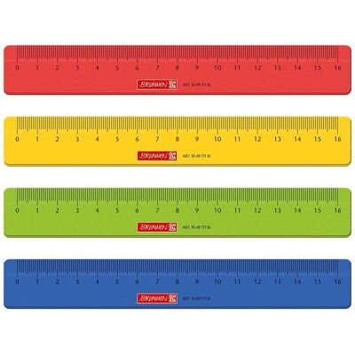 Brunnen, Règle, Lineal (16 cm, Matières plastiques) Brunnen, Règle, Lineal (16 cm, Matières plastiques)