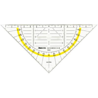 Aristo, Règle, Angle 16cm 1553 Hypoténuse (16 cm, Matières plastiques) Aristo, Règle, Angle 16cm 1553 Hypoténuse (16 cm, Matières plastiques)