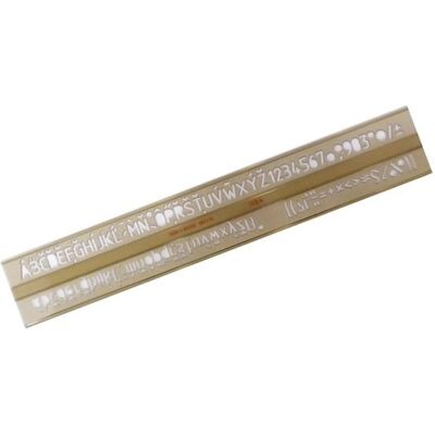 Koh-i-Noor, Règle, ¦kolní písmenková ¨ablona 1,0cm (Matières plastiques) Koh-i-Noor, Règle, ¦kolní písmenková ¨ablona 1,0cm (Matières plastiques)